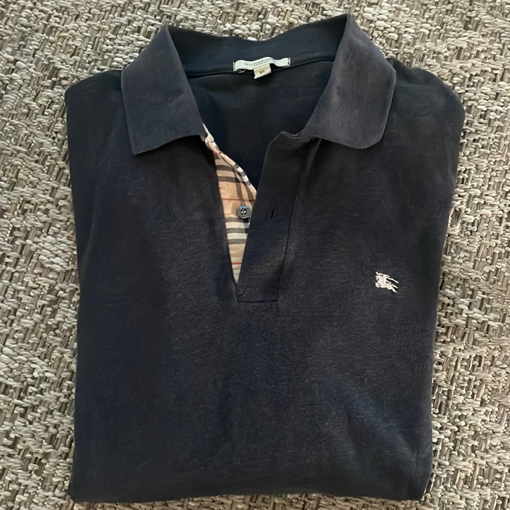 Burberry long sleeve polo